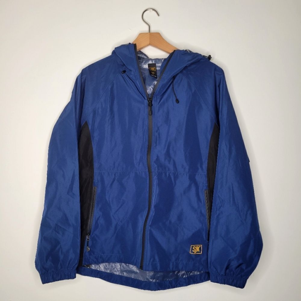SJK Hydrotek Black/Blue Women's Rain  Jacket S/M